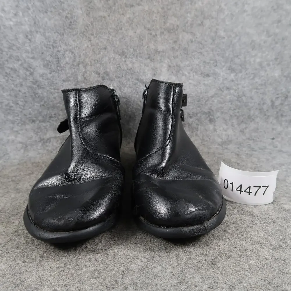 Oshkosh B'Gosh Shoes Kids Toddler 12 Boots Black Zip Casual Girls Buckle Detail